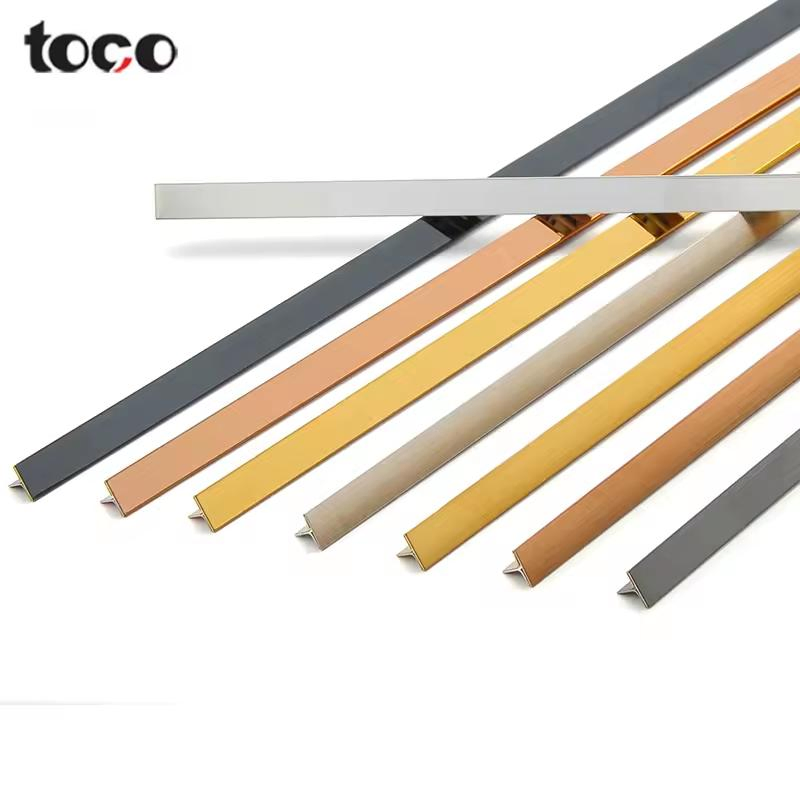 T-Shaped Tile and Floor Accessories Profile Edge Ceramic Stainless Steel Tile Trim