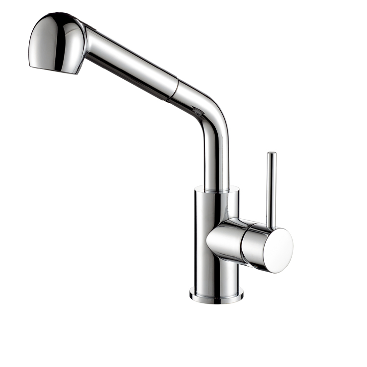 Brass Tap Black Finished Pull Down Kitchen Faucet
