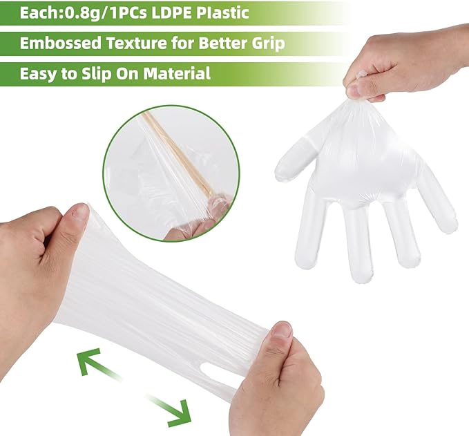 Disposable PE Gloves - Safe Hand Protector Disposable Gloves Kitchen Ware