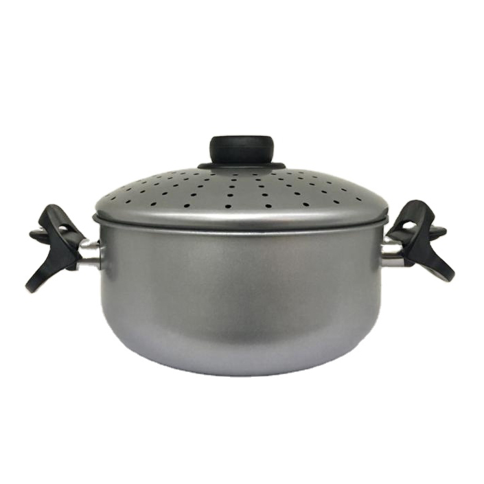 Copper Color Noodle Cooking Pots with Carbon Steel Strainer Lid