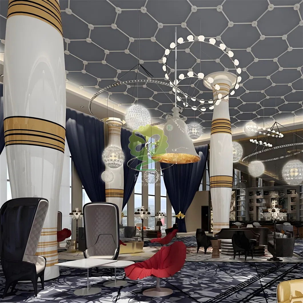 FRP Roman Column Sculpture Mall Creative Beauty Large Landscape Styling Column Manufacturer