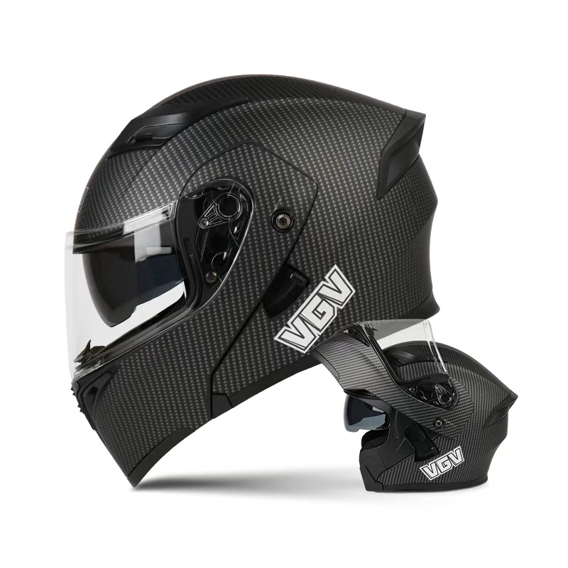 VGV 90 Personalized Motorcycle Full Face Helmet for Men and Women with Dual Lens