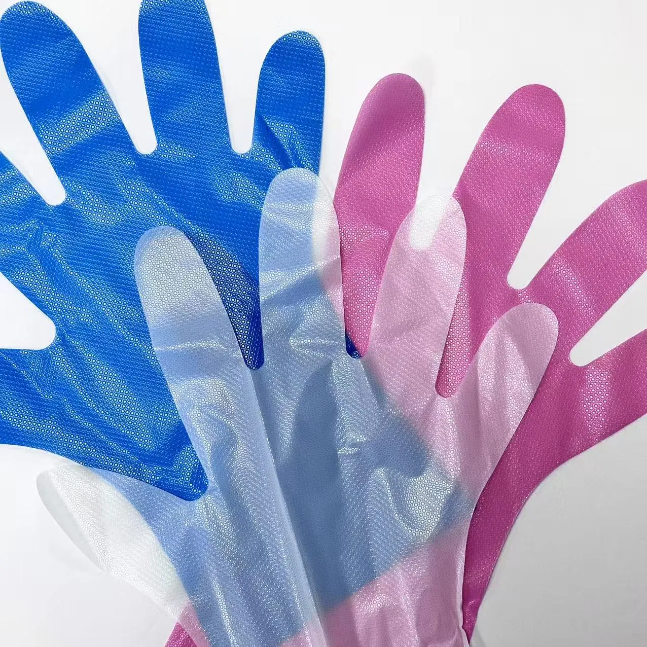 Plastic/Poly/CPE/HDPE/LDPE/PVC/Vinyl/Exam/Stretchable TPE Elastic/Clear Examination Healthcare Disposable PE Glove for Food Processing Industry Service