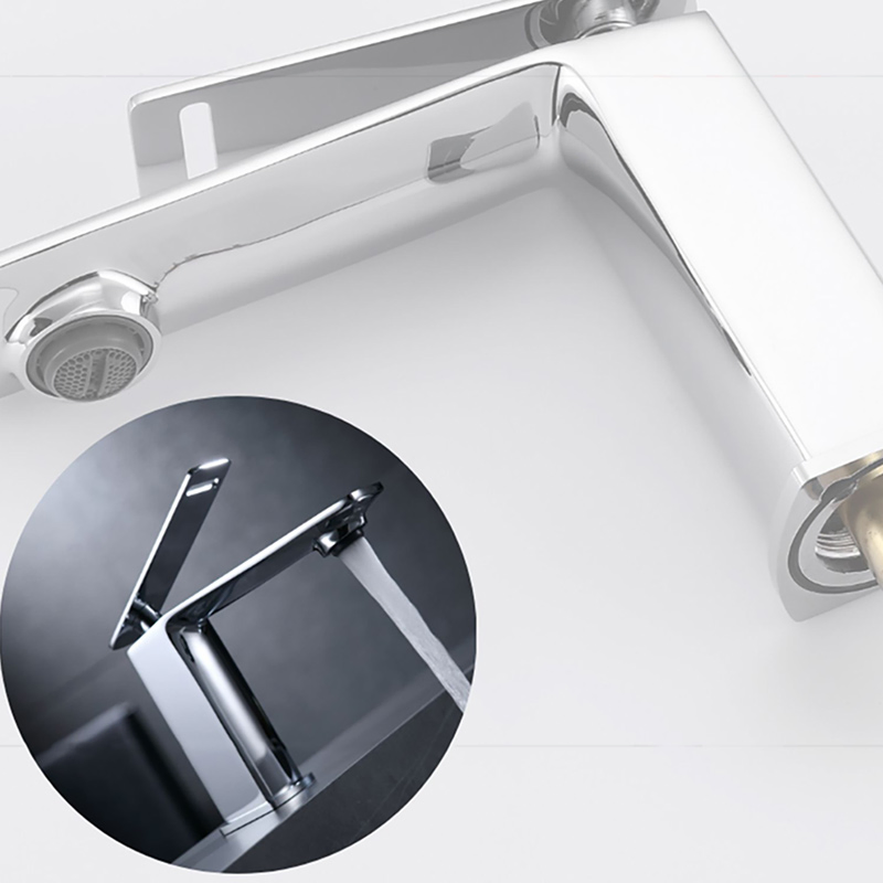 CE Lavatory Washroom Zinc Handle Chrome Brass Bathroom Basin Water Sink Faucet Water Mixer Faucet Tap