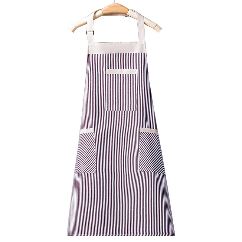 Custom Logo Cotton Mom and Kids Matching Women Kitchen Cleaning Waitress Barbeque Cafe Aprons Pockets