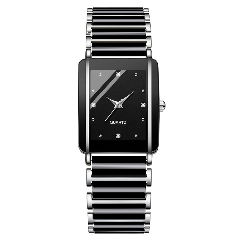Wholesale Explosive Square Couple Watches Women Men Ceramic Watches