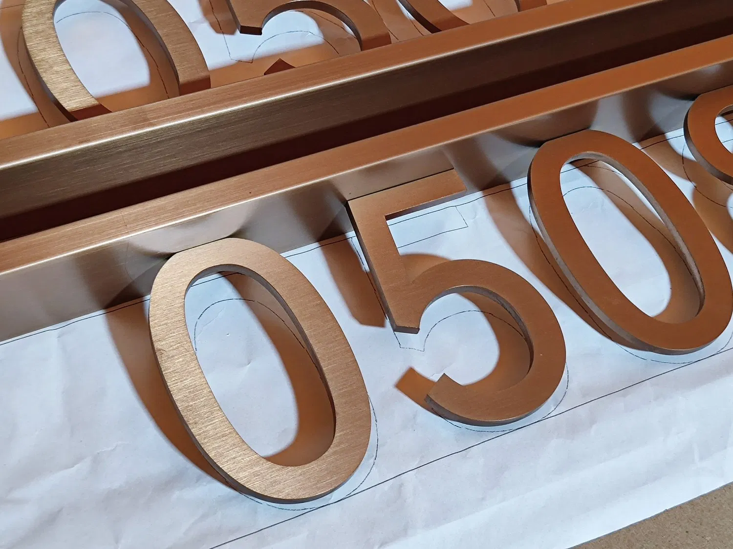 Door Number Sign Stainless Steel Arrow Metal Letter Sign