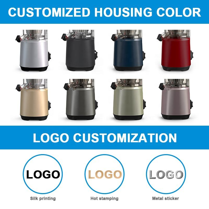 Large Diameter 76mm New Design High Juice Yield Fruit Cold Press Slow Juicer Extractor Machine