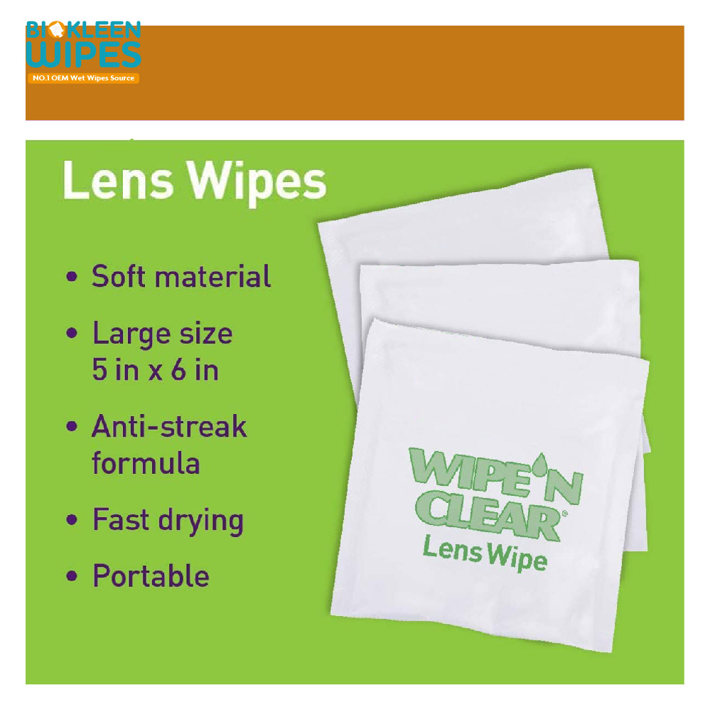 Biokleen 60 Pack Private Label Lens Wipes Amazon Disinfecting Surfaces Lens Cleaning Wipes Care Eye Lens Cleaning Wipes