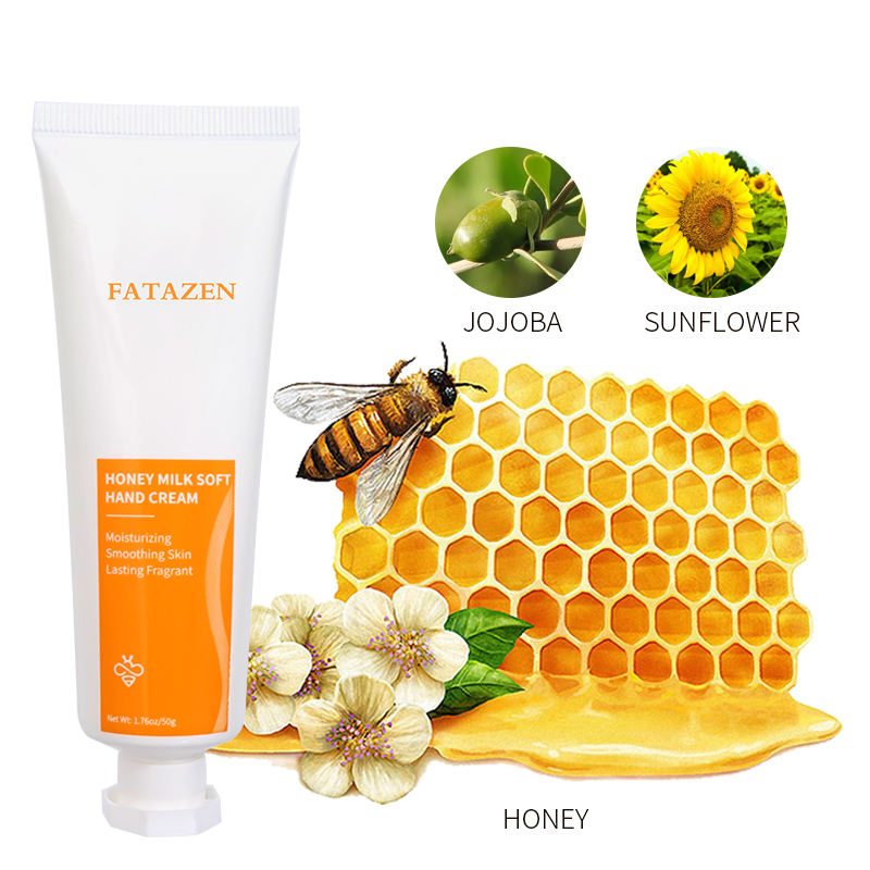 Private Label Organic Whitening Body Lotion Moisturizing Hand Cream OEM ODM Natural Shea Butter Milk Honey Repairing Hand Cream