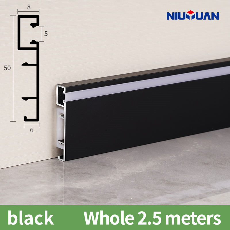 High Quality Skirting Decorative LED Skirting Flooring Aluminum Baseboard Aluminum Skirting Line