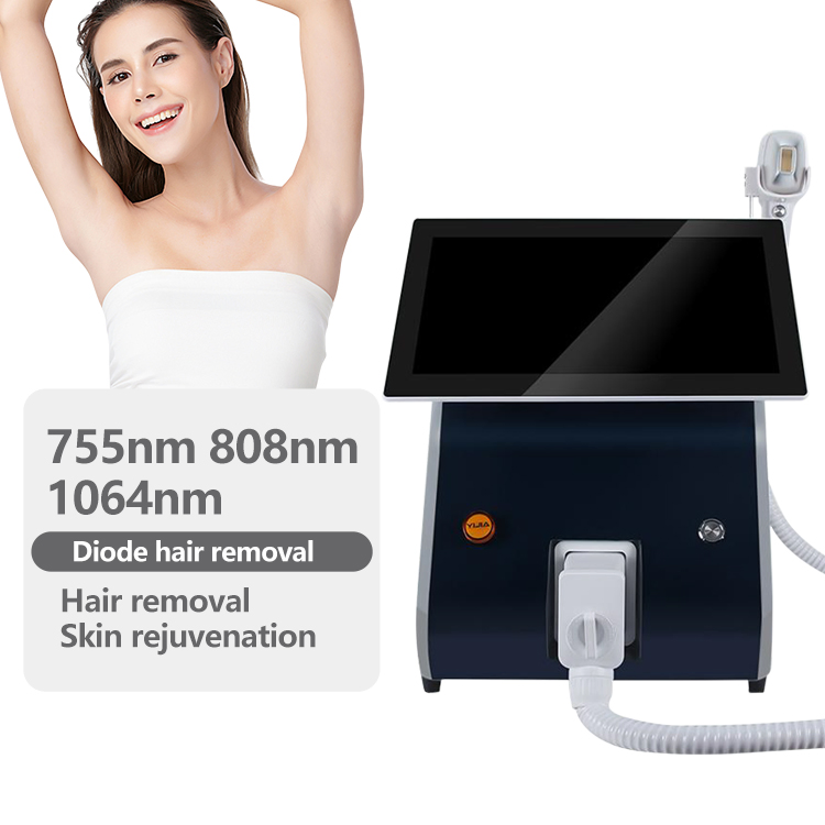 Permanent Painless Hair Remove Skin Rejuvenation Professional Remove Hair Instrument Diode Laser 755 808 1064 Portable