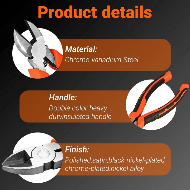 6" Wire Cutter Diagonal Cutting Pliers (11130602)