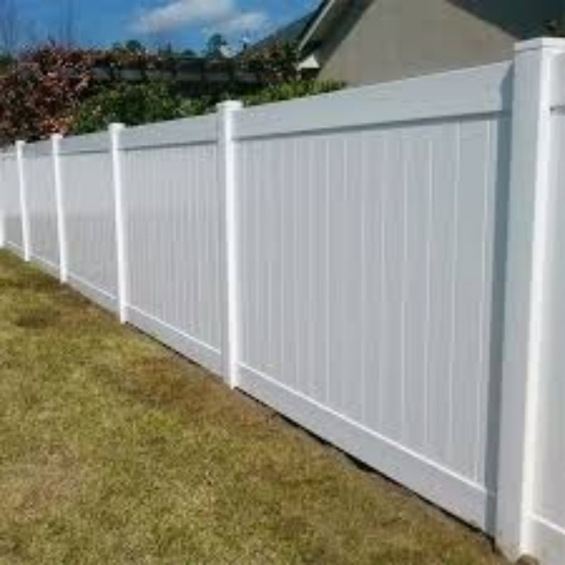 Hsj Heavy Duty Vinyl Privacy Fence PVC Fence Weatherproof PVC Poolside Barrier Panel Tall Fences for Privacy Modular PVC Privacy Fence