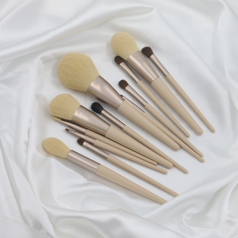 Morandi 12 Makeup Brush Set Eye Shadow Brush Animal Hair Corn Scattered Powder