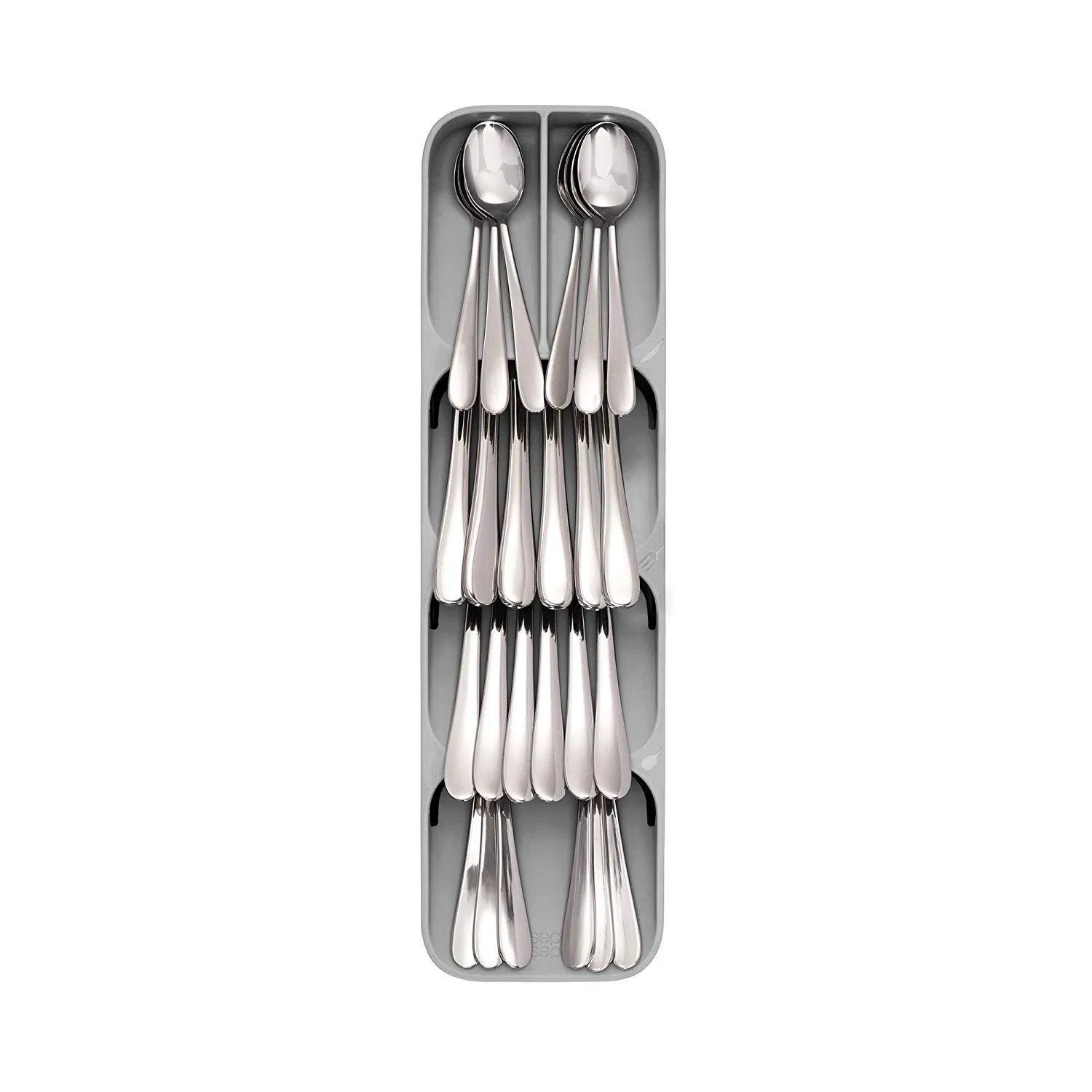 Heavy Duty Strong Grey 5 Slots Knives Cutlery Tray Organizer Holder Bl12450