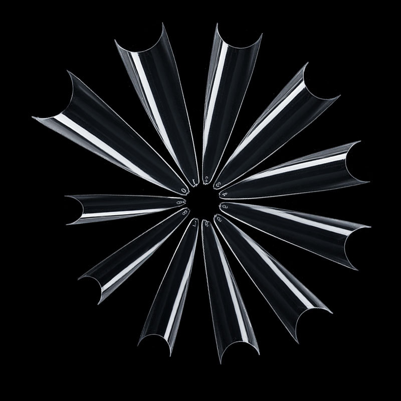 Professional 600PCS/Bag Acrylic Long Full Cover Easy Coffin Sharp Nail Art Tips