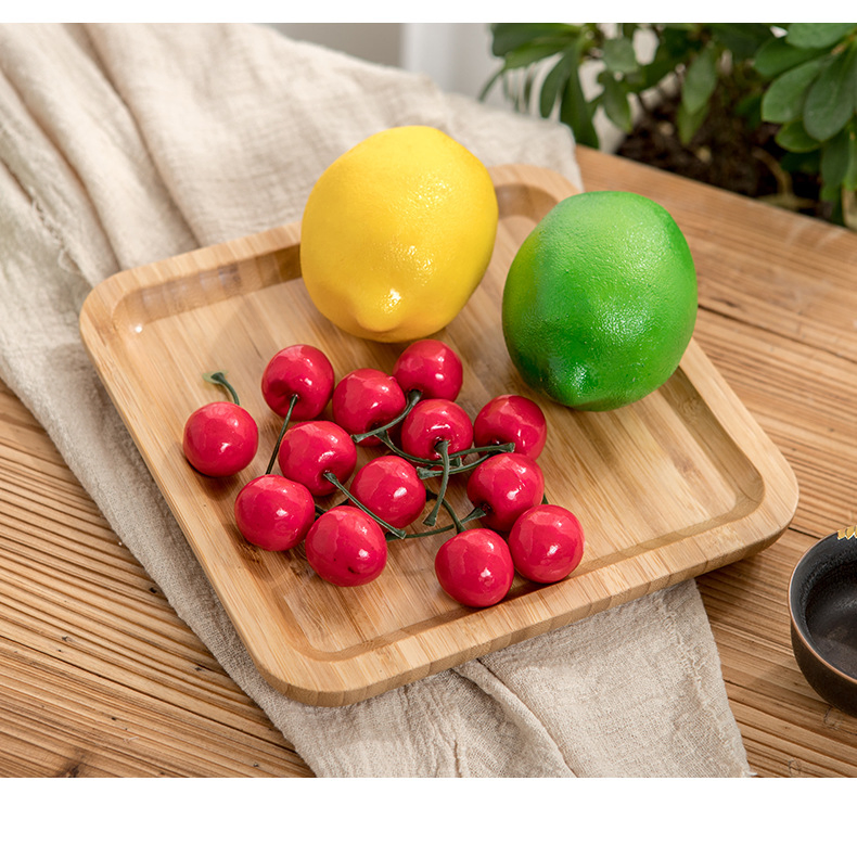 New Bamboo Tray Rectangular Ectangular Home Restaurant Tea Tray Hotel Rectangular Tea Tray Simple Japanese Bamboo Fruit Tray