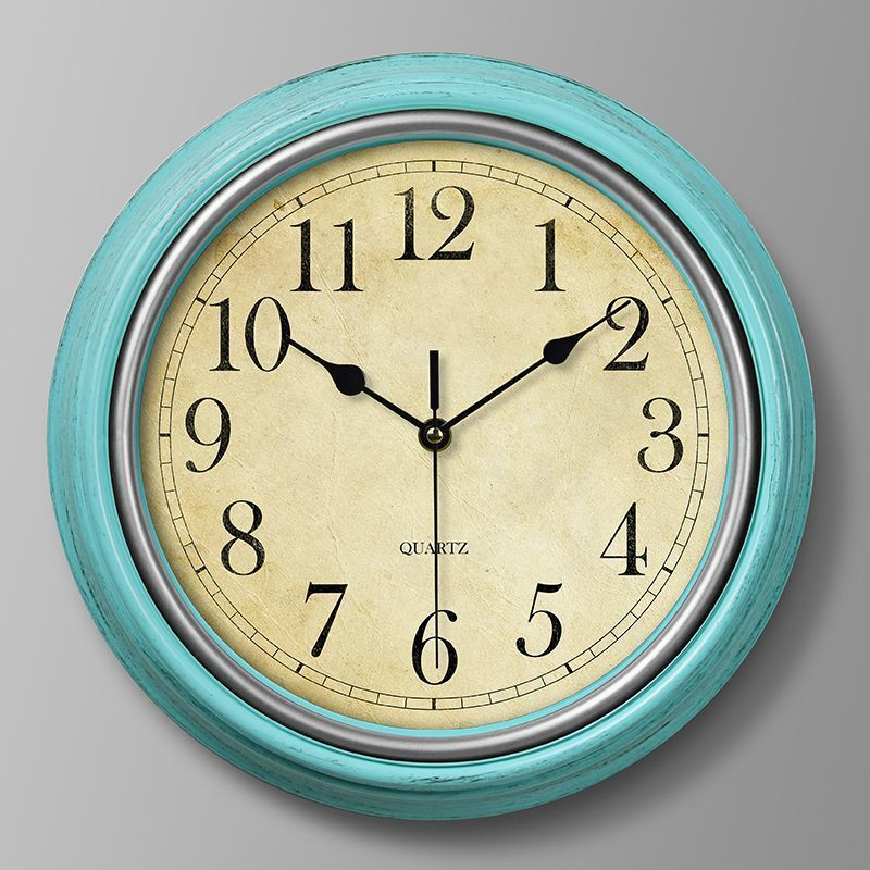 Sleek Modern Wall Clock Gold Handed Silent Movement Wall Clock