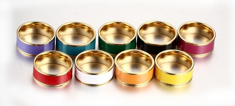 Factory Bulk Wholesale Multi-Color Enamel Wedding Table Centerpieces Napkin Rings