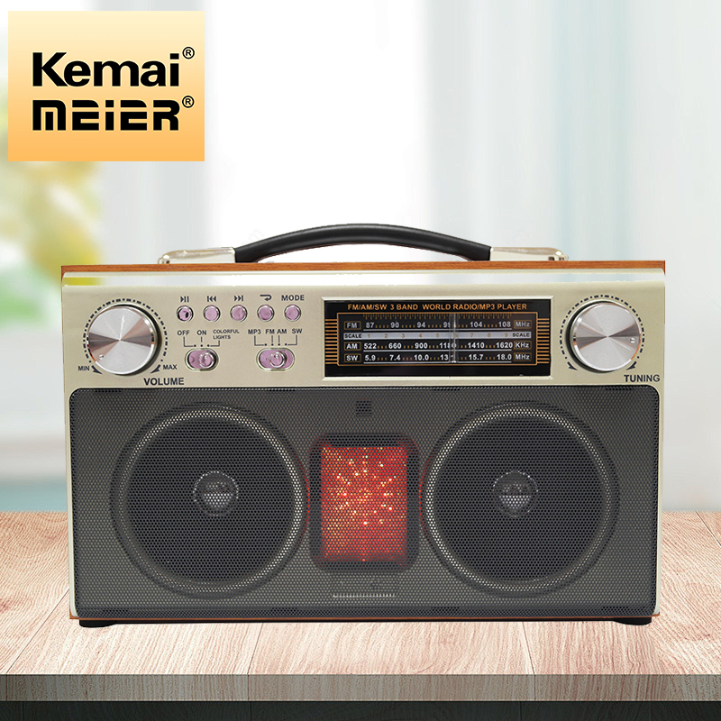 Vintage Mini Wooden Radio Best-Selling Am FM Radio with Bt Playback Function