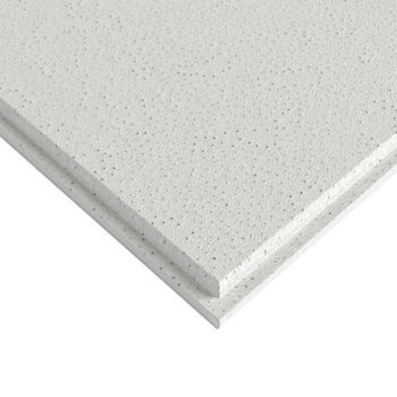 Acoustic PVC Laminated Mineral Fiber Gypsum Ceiling Tile for Commercial Drop Suspended Grid