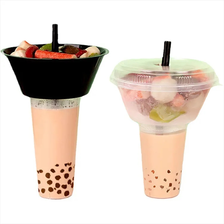 Plastic Portable Hot Pot Cup Custom PP Hard Plastic Cup Hot Pot Boba Cup