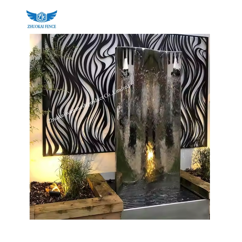 Simple Partition Living Room Fashionable Hollow Metal Hotel Office Decoration Screen