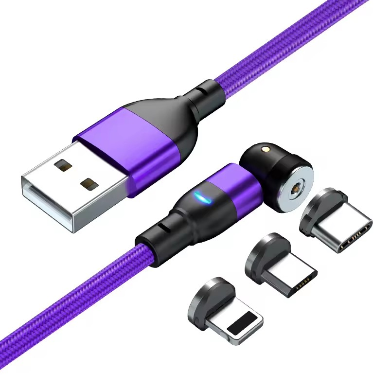 Магнитный кабель USB 3 в 1 для зарядки телефона