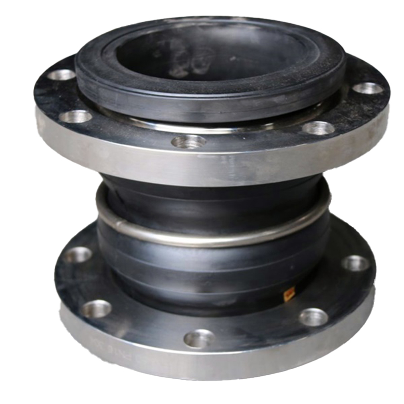 Union Type EPDM Pn16 Flexible Rubber Expansion Pipe Joint Stainless Steel Flange Double Ball Rubber Joint