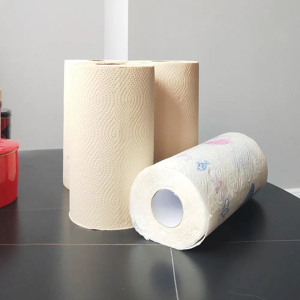 2ply White Bamboo Kitchen Towel Roll and Individual Wrapped Kitchen Papertowel