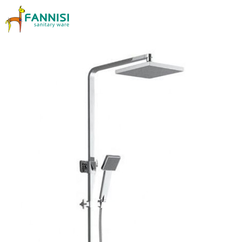 Wall Mount Brass Square Shower Column Pipe Shower Faucet Manufacturer