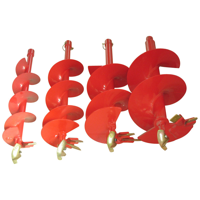 Portable Hole Digger with Heavy-Duty Spring Auger and Wood Case