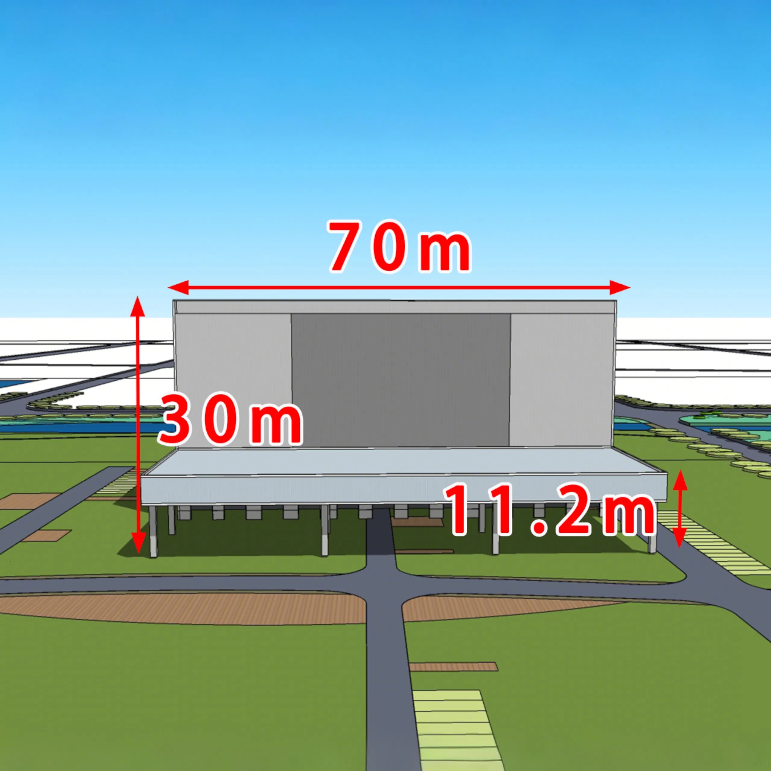 China New Modern Wholesale Construction Material of Middle Size Light Steel Structure for Production