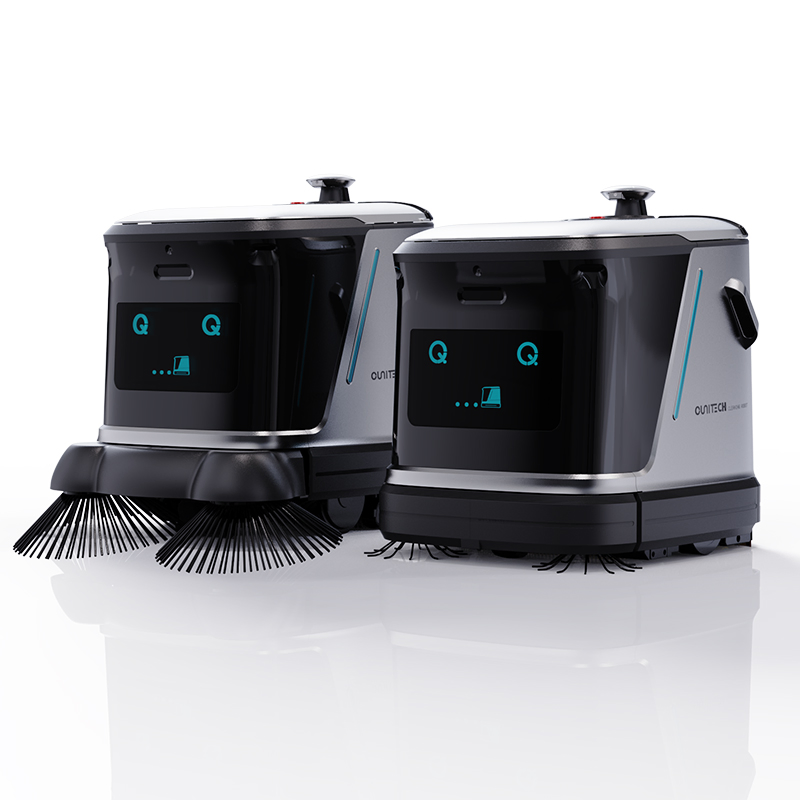 Autonomous Commercial Scrubs Sweeps Vacuums Dusts Floors Efficiently Robot: