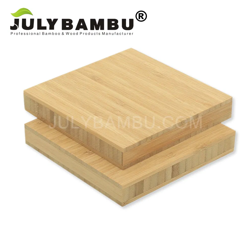 Bamboo Laminate Sheet 3 Layers Carbonized Vertical 19mm for Furniture Fsc