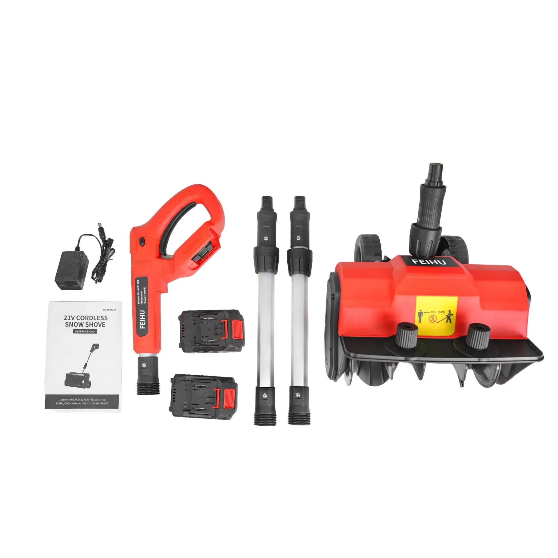 Efficient DIY Snow Blower with 4000mAh Battery and Wheels
