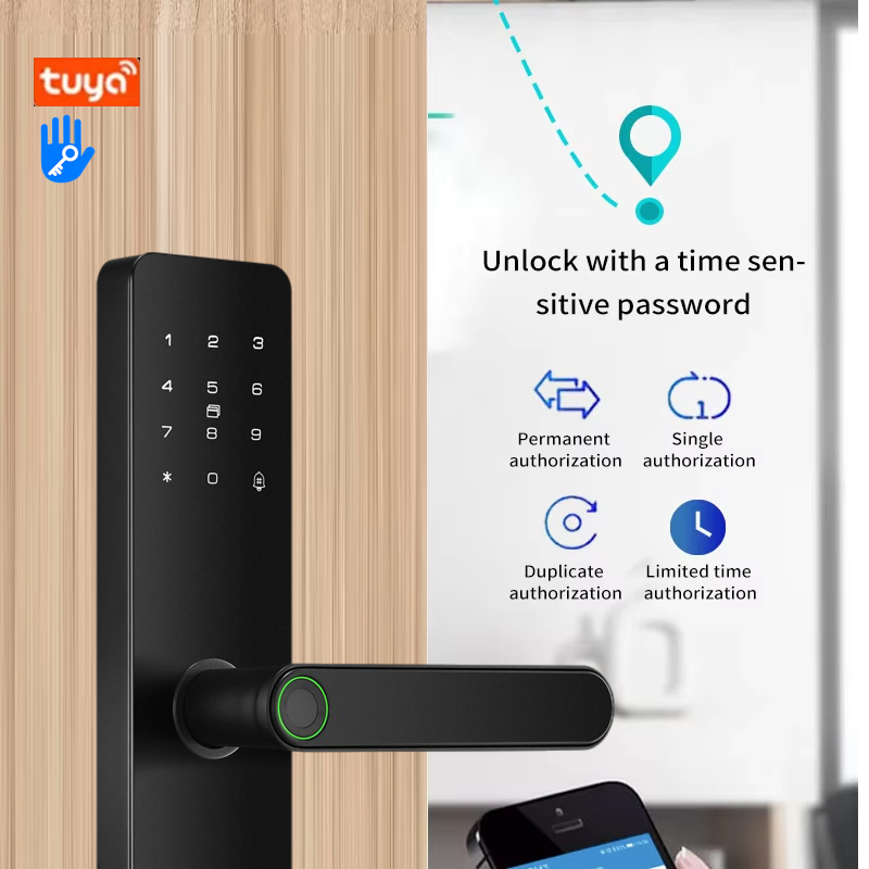 Electronic Intelligent Door Lock with Fingerprint Smart Door Lock