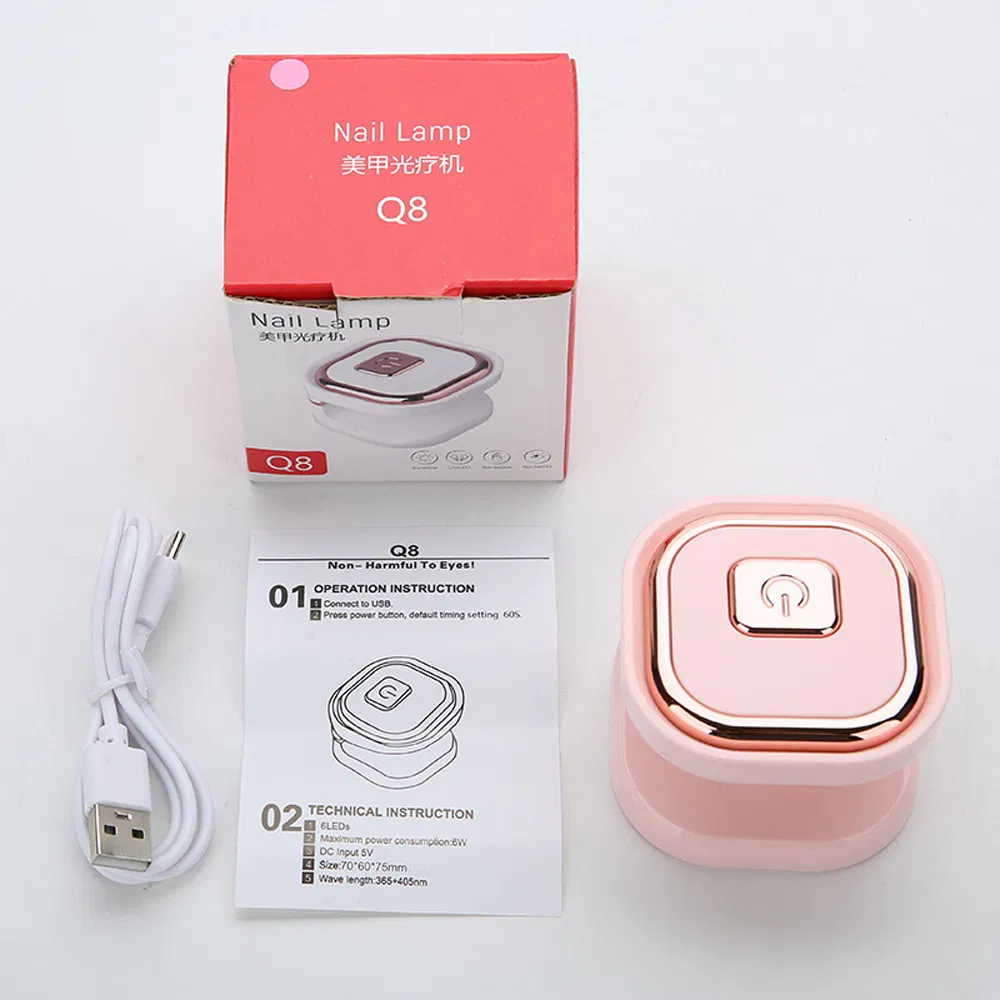 Mini Portable Cordless Manicure Care LED Light UV Gel Finger Nails Art Lamp Rechargeable Nail Dryer