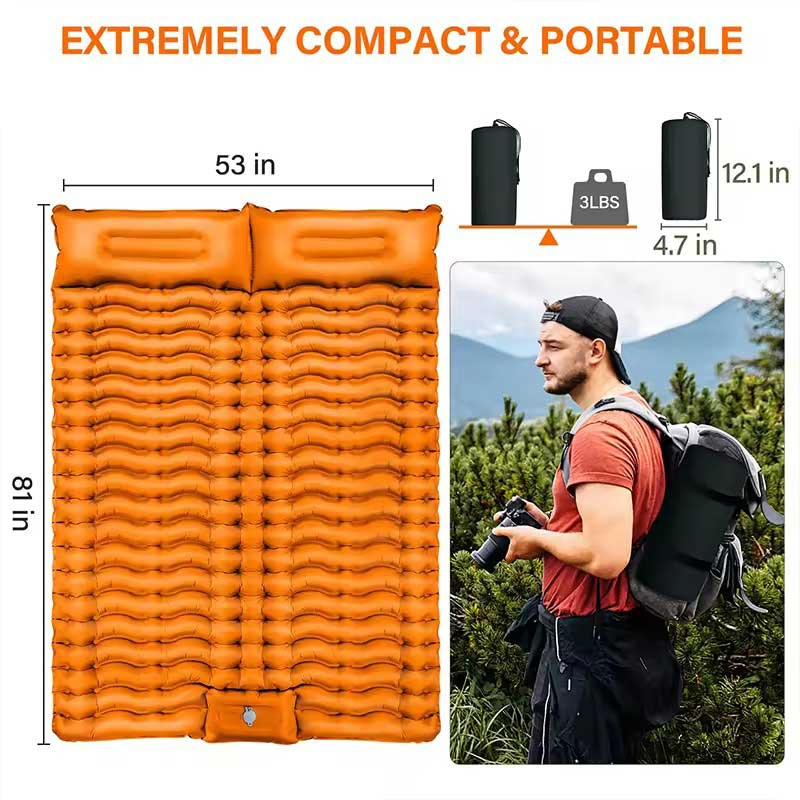 Feistel OEM Double-Sized Ultralight Mattress: Waterproof and Portable for Travel