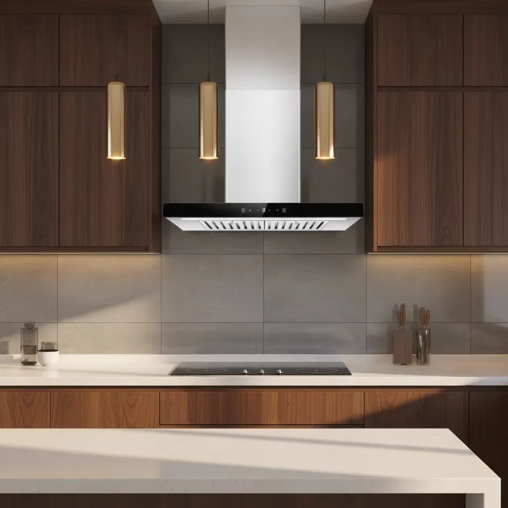 Customize Logo Service Household Downdraft Built-in Smart Kitchen Range Hood