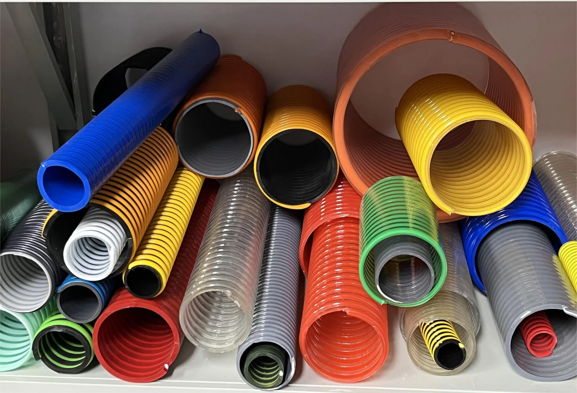 Durable Spiral PVC Water Suction Hose Reinforced Wire 1 2 3 4 6 10 12 14 16 Inch for Mining Vacuum Water Oil Pump SPA Duct Grit Sewage Plastic Tubes