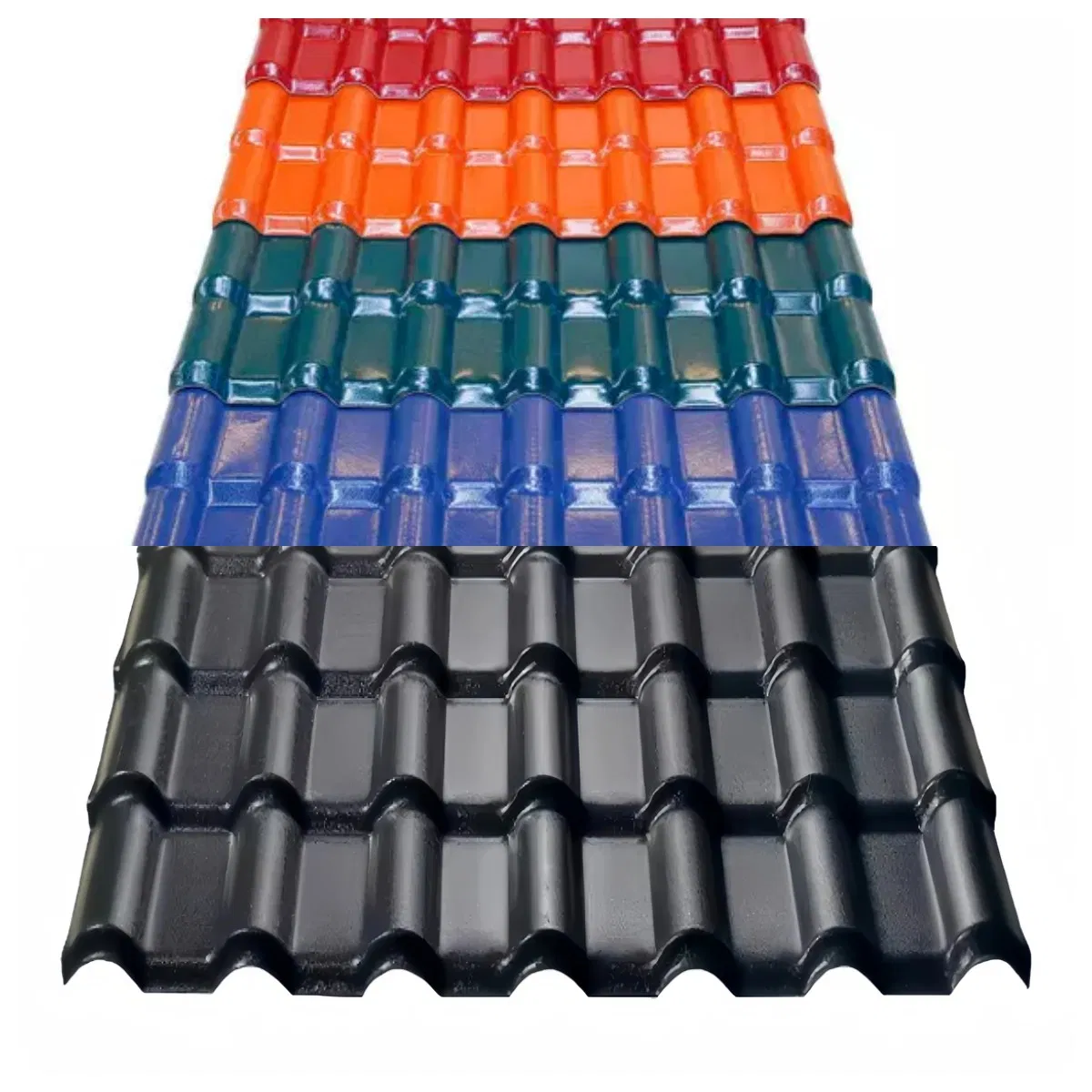 Impact-Resistant Colored Roofing Tiles ASA Synthetic Resin PVC Roof Sheets for Outdoor Use Building Materials Supplier for House
