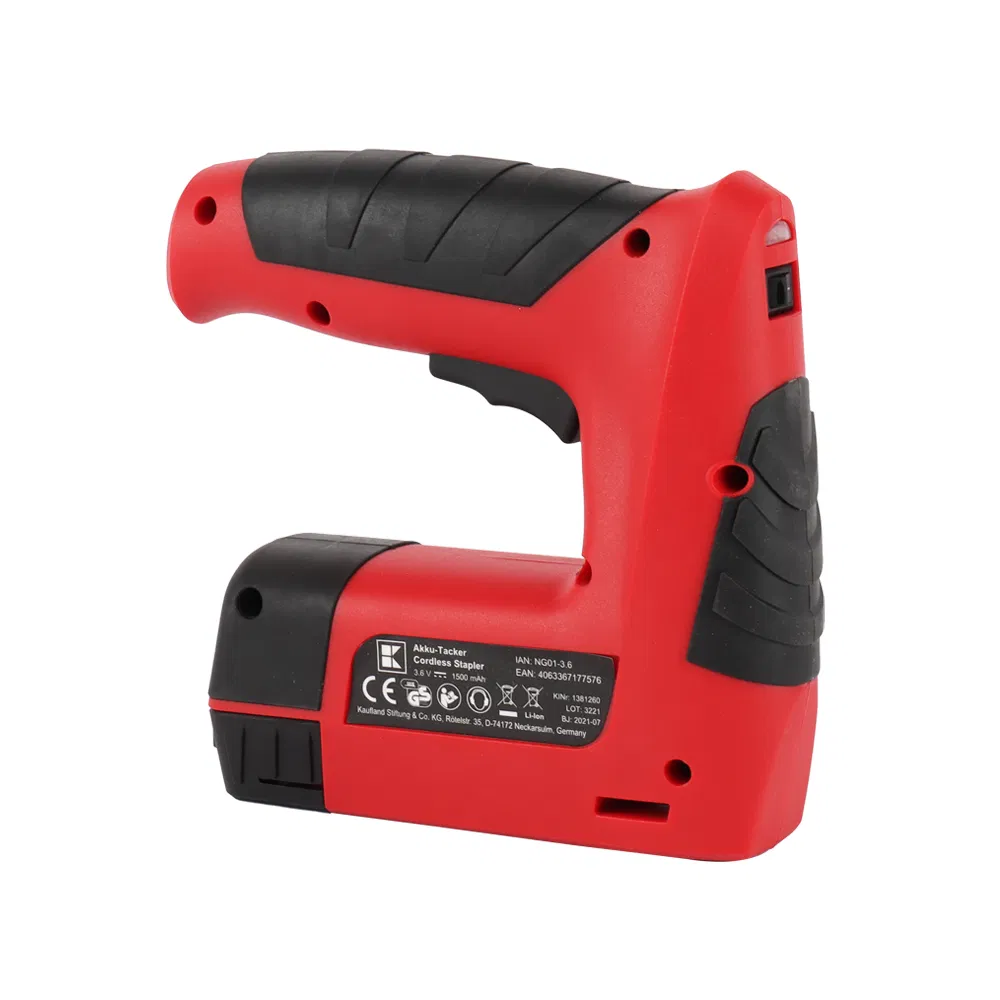 Portable Battery Power Handheld Woodworking Stapler Electric Nail Gun 3.6V Lithium Battery Powered Tacker Rechargeable