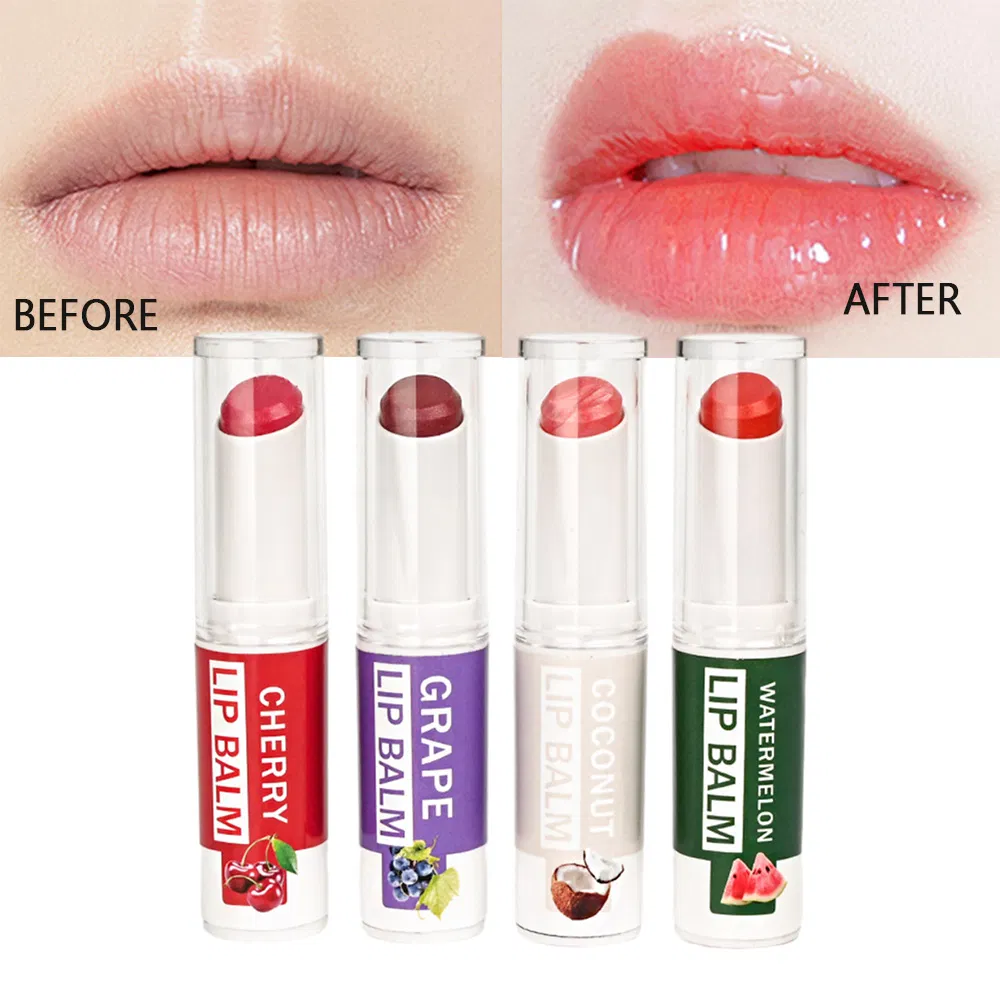 OEM Brightening Color Changing Coconut Honey Fruit Extract Lip Balm