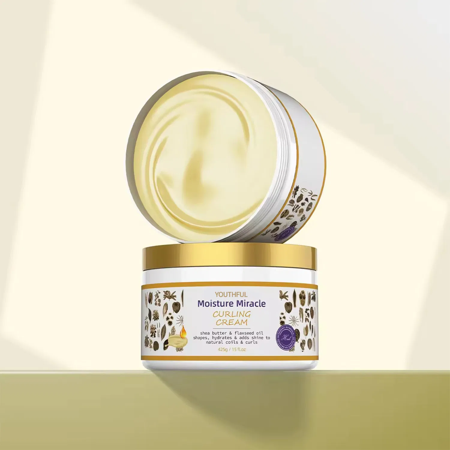 Best Curly Frizz Taming Hair Products Enhancing Curl Activator Cream for Permed