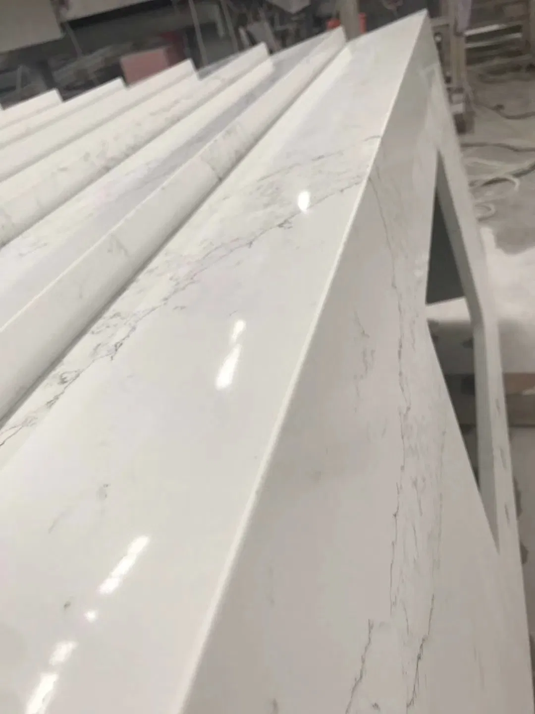 Copy Granite Stone Quartz Vanity Top Countertop for Hotel Projects