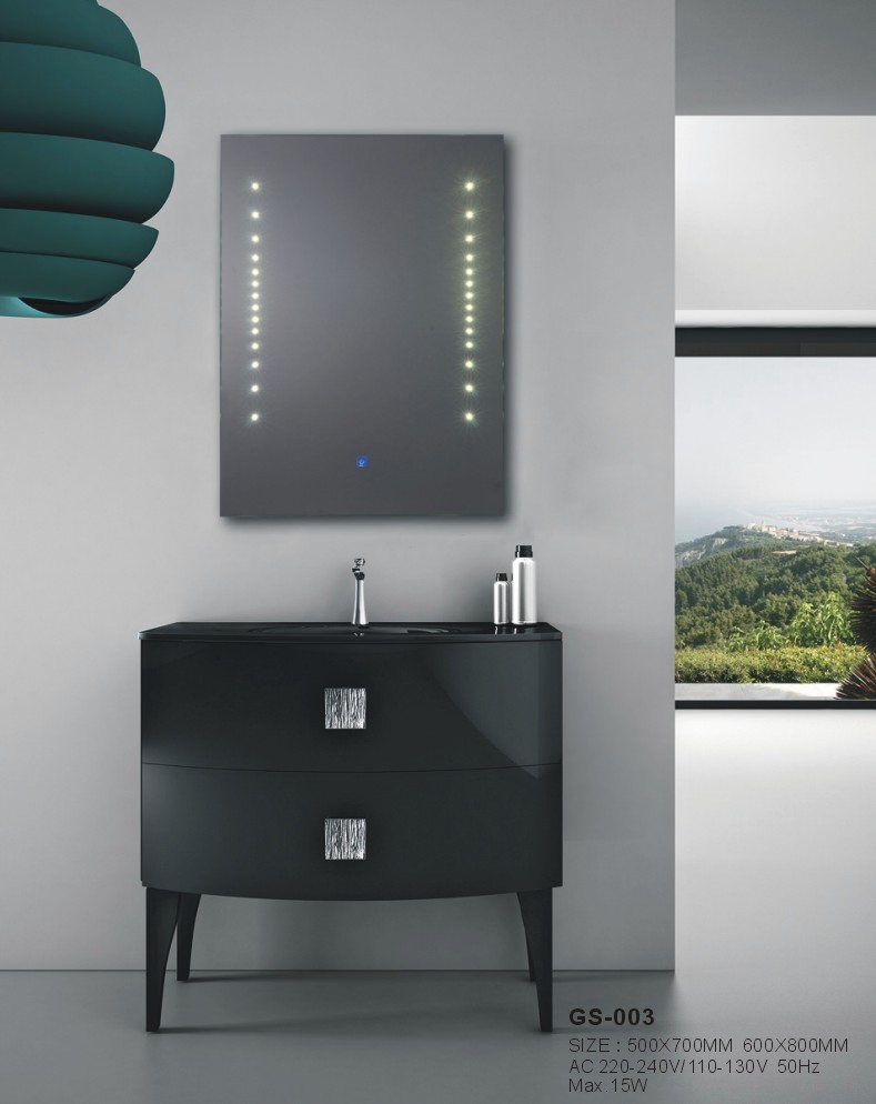 Home Hotel Wall Silver Smart Glass LED Bathroom Furniture Mirror