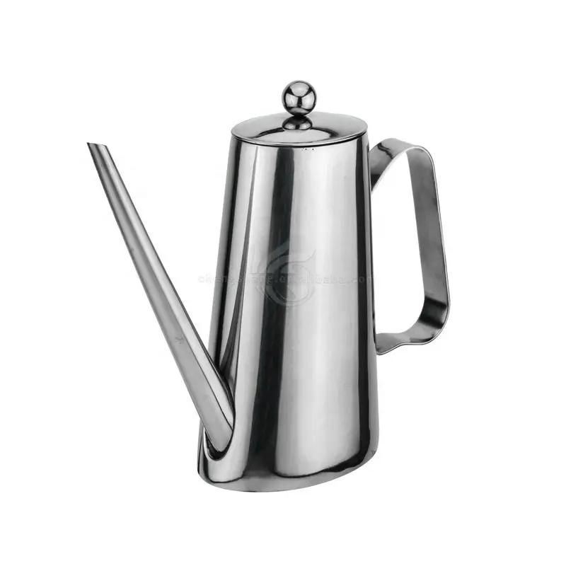 Elegant Style Stainless Steel 500ml Olive Bottle Dispenser Metal Oil Pot