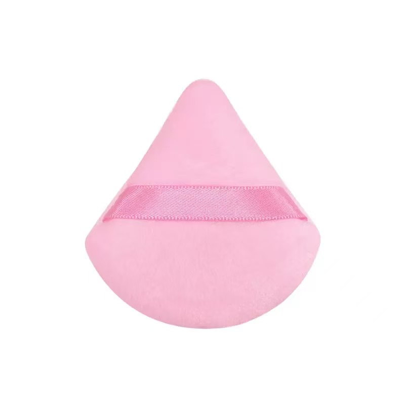 Hot Selling Netflix Models Flocking Loose Beauty Tools Triangle Cotton Powder Puff